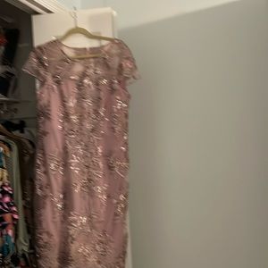 Lilac evening dress with sparkles very comfortable